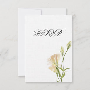 Ivory MoonFlower RSVP Invitation