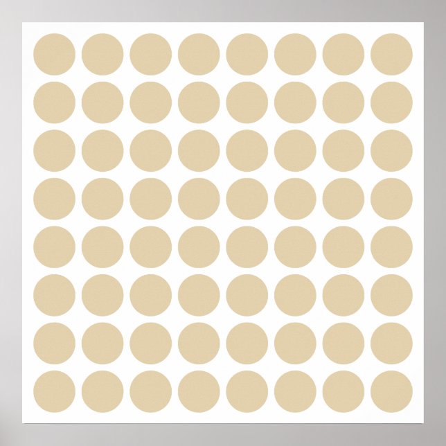 Ivory Neutral Dots Poster (Front)