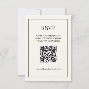Ivory Online RSVP Card