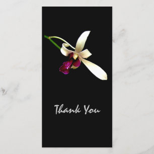 Ivory Orchids Thank You Card