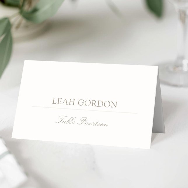Ivory | Oval Script Wedding Table Card Number (Creator Uploaded)
