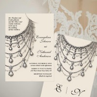 Ivory Pearl Necklace Sketch Drawing Wedding