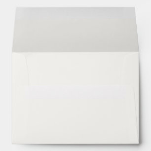 Ivory Plain Duo Colour Wedding Envelope