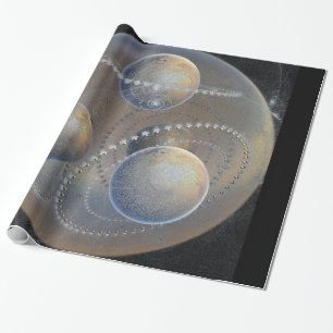 Ivory Planets Wrapping Paper