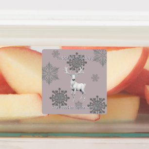 Ivory Reindeer Christmas Pink Personalised