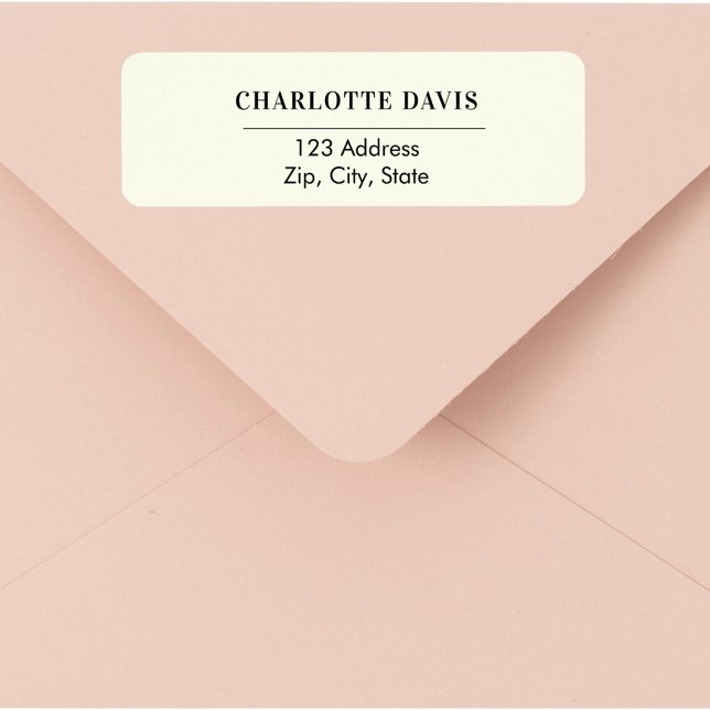 Ivory return address  label (Creator Uploaded)
