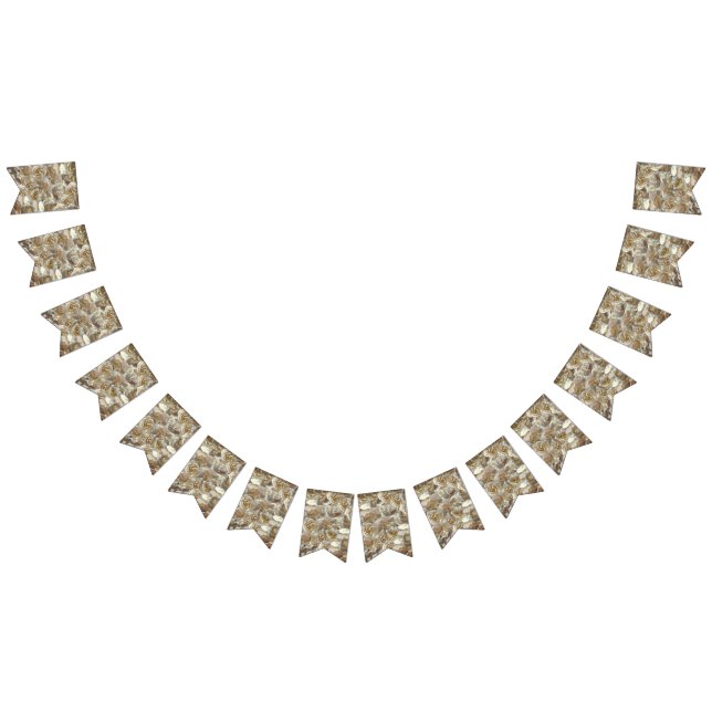 Ivory Rose Pattern – Elegant Floral Art Bunting (All)