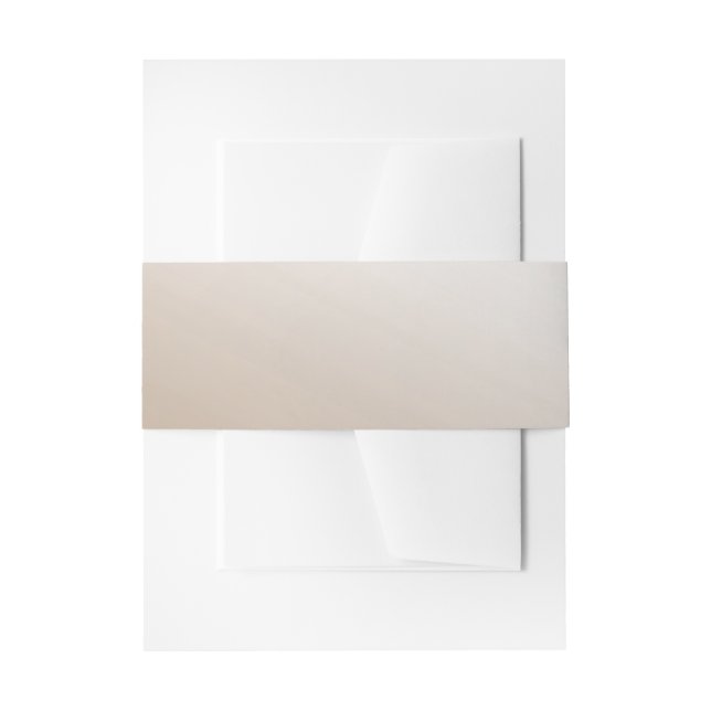 Ivory Satin Bellyband Invitation Belly Band (Front Example)