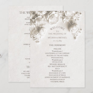 Ivory Sculptural Flowers Program