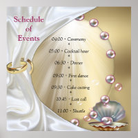 Ivory Silk, Gold Lace & Pearls and Marble