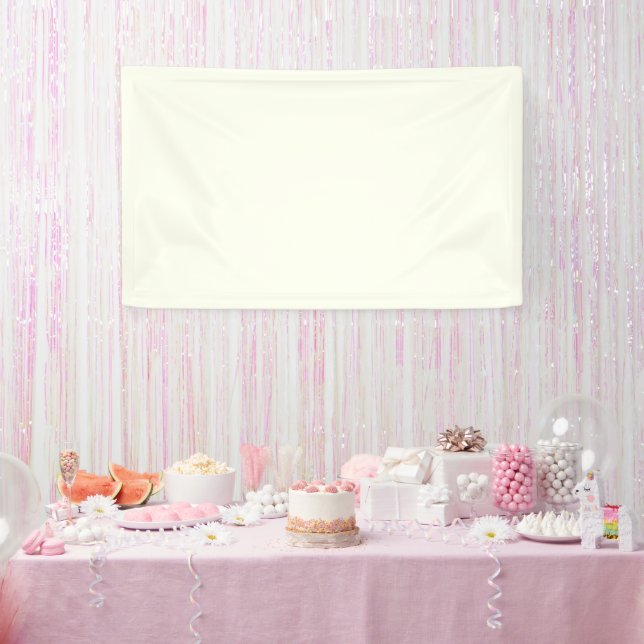 Ivory Solid Colour Banner (Party)