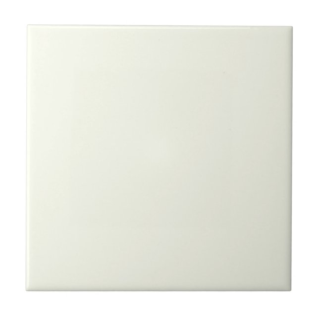 Ivory Solid Colour Ceramic Tile (Front)