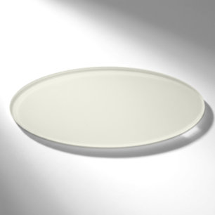 Ivory Solid Colour Customise It Name Tag