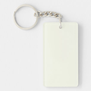 Ivory Solid Colour Key Ring