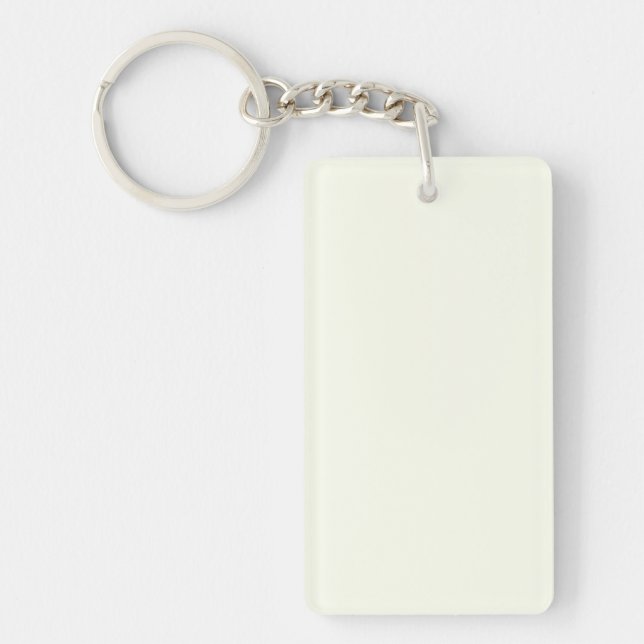 Ivory Solid Colour Key Ring (Front)