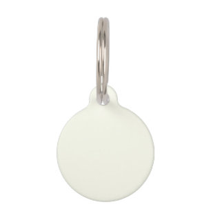 Ivory Solid Colour Pet Tag