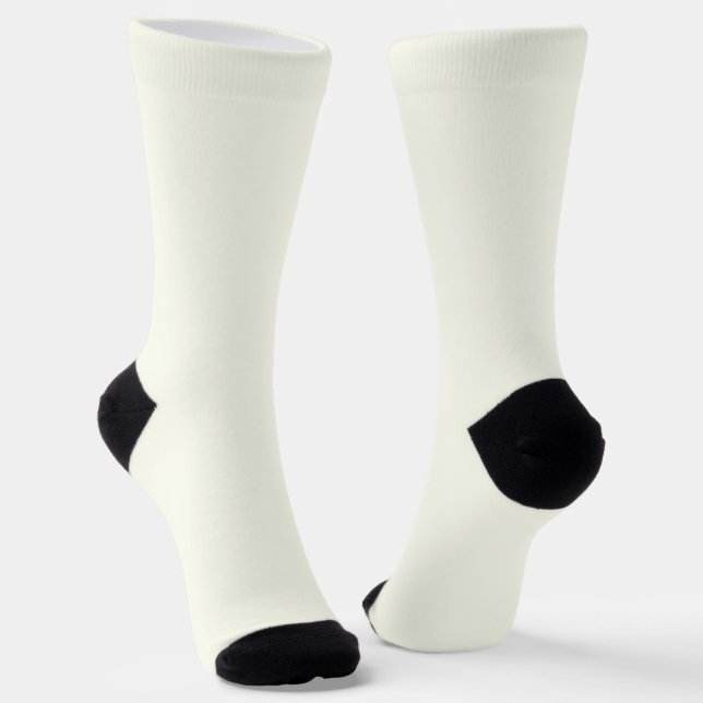 Ivory Solid Colour Socks (Angled)