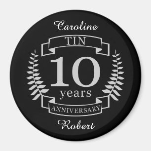 Ivory Traditional wedding anniversary 10 years Magnet