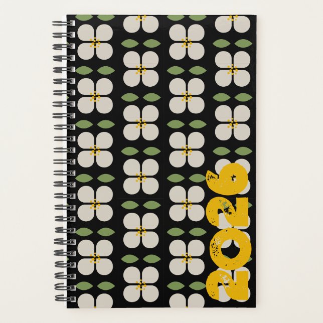 IVORY VINES - Botanical Pattern Planner (Front)