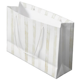 Ivory White Cream Wedding Large Gift Bag