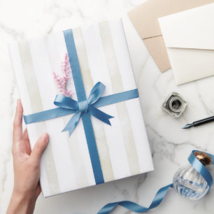 Ivory White Cream Wedding Wrapping Paper