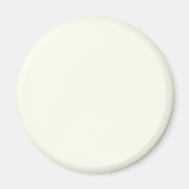 Ivory White FFFFF0 - Option to Add Name Magnet (Front)