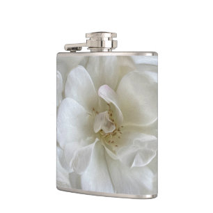 Ivory white hip flask
