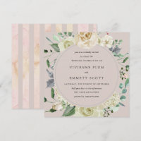 Ivory White Rose Hydrangea Floral Wedding