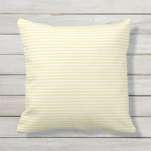 Ivory White Stripes Patterns Elegant Stylish Gift Cushion