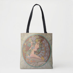 Ivy - Alphonse Mucha Tote Bag