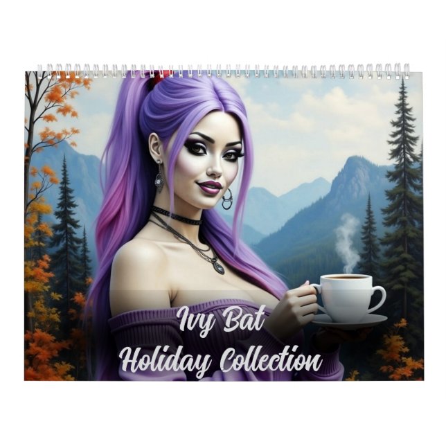 Ivy and Bat Holiday Collection Pinup Calendar (Cover)