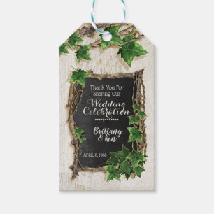 Ivy and Willow Wedding Gift Tags