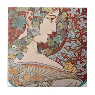 Ivy Art Nouveau Tile