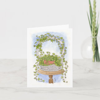 Ivy Basket - Watercolor Card