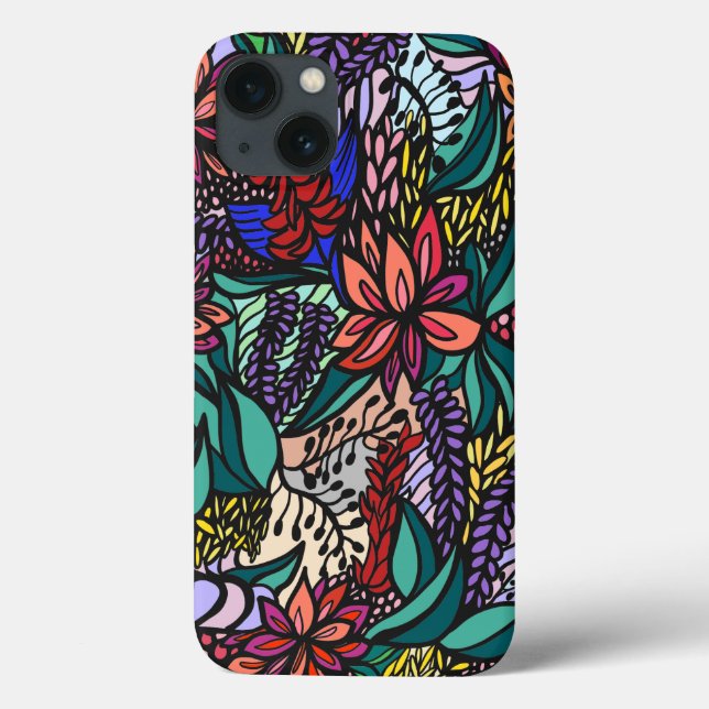 《ivy buster》カラフル南国　アイフォンケースiPhone case (Back)