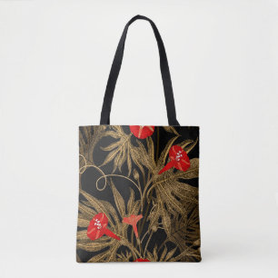 Ivy Climbing Plant: Golden Vintage. Tote Bag