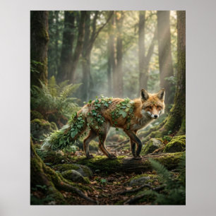 Ivy Fox Woodland Magic Poster