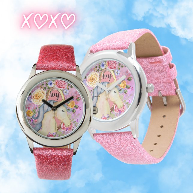 IVY - Girls Named Unicorn Dreams Personalised Watch (Creator Uploaded)