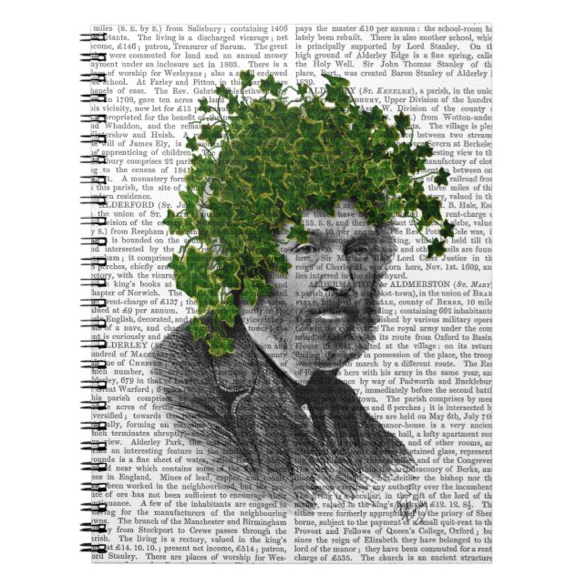 Ivy Head Plant Head Notebook (Front)