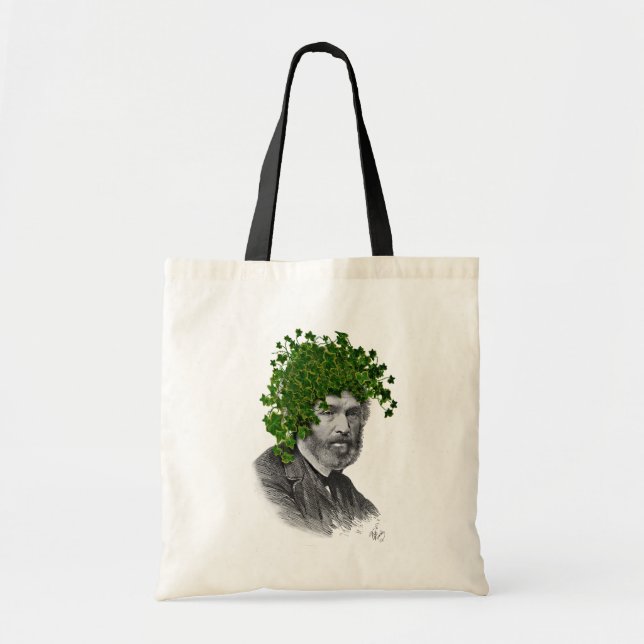 Ivy Head Plant Head Tote Bag (Front)