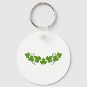 Ivy Leaf Border Key Ring