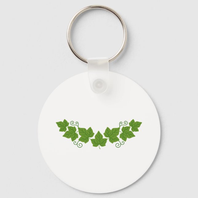 Ivy Leaf Border Key Ring (Front)