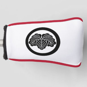 Ivy leaf in circle golf head cover