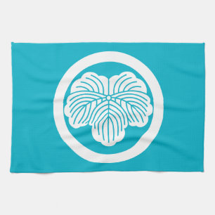 Ivy leaf in circle tea towel