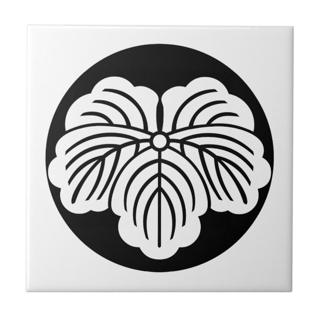 Ivy leaf in rice cake tile (Front)