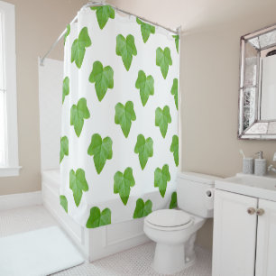 Ivy Leaf Pattern Shower Curtain