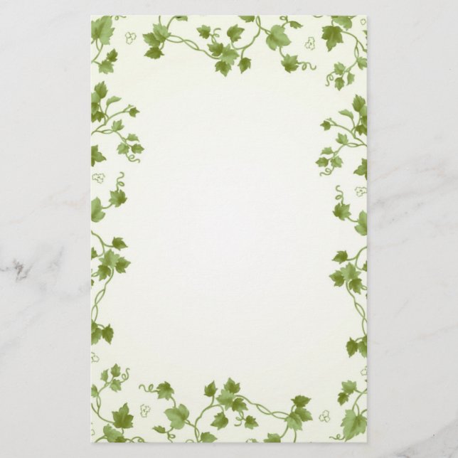 Ivy leaves Stationery (Front)