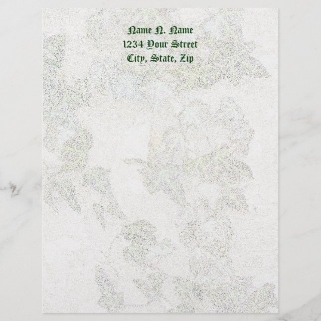 Ivy on Tree Letterhead Stationery (Front)