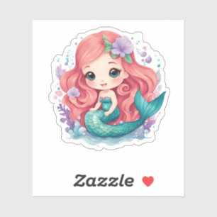 Ivy the Mermaid: Vinyl Sticker 