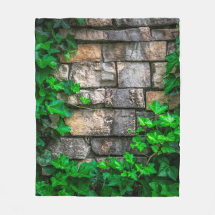Ivy vine leaf plant broadleaf fleece blanket